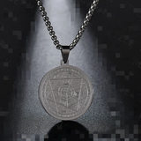 Naszyjnik med medaljon Triton Engel Seks Stjerner