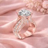 Retro ring med zirkon