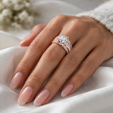 Retro ring med zirkon