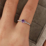 Ring Brigitte med Ametyst
