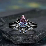 Ring med Ametyst | Hvidguld