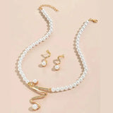 Zestaw Naszyjnika i Kolczyków z Naturalnych Perł