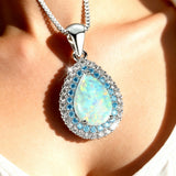 Zawieszka z Luminous Blue Opal